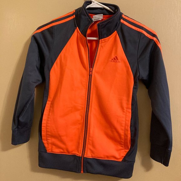 Adidas Orange and Blue Jacket - Picture 1 of 3